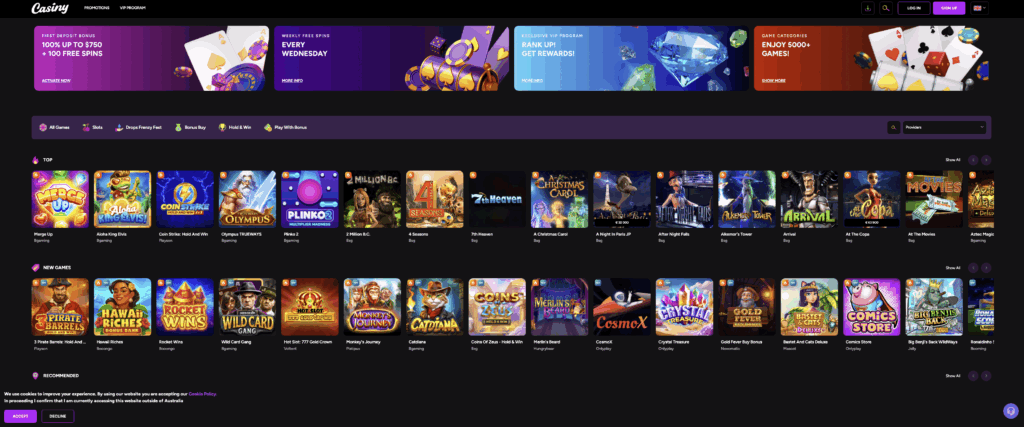 Experience the Thrill of Gaming at Casiny Casino 9